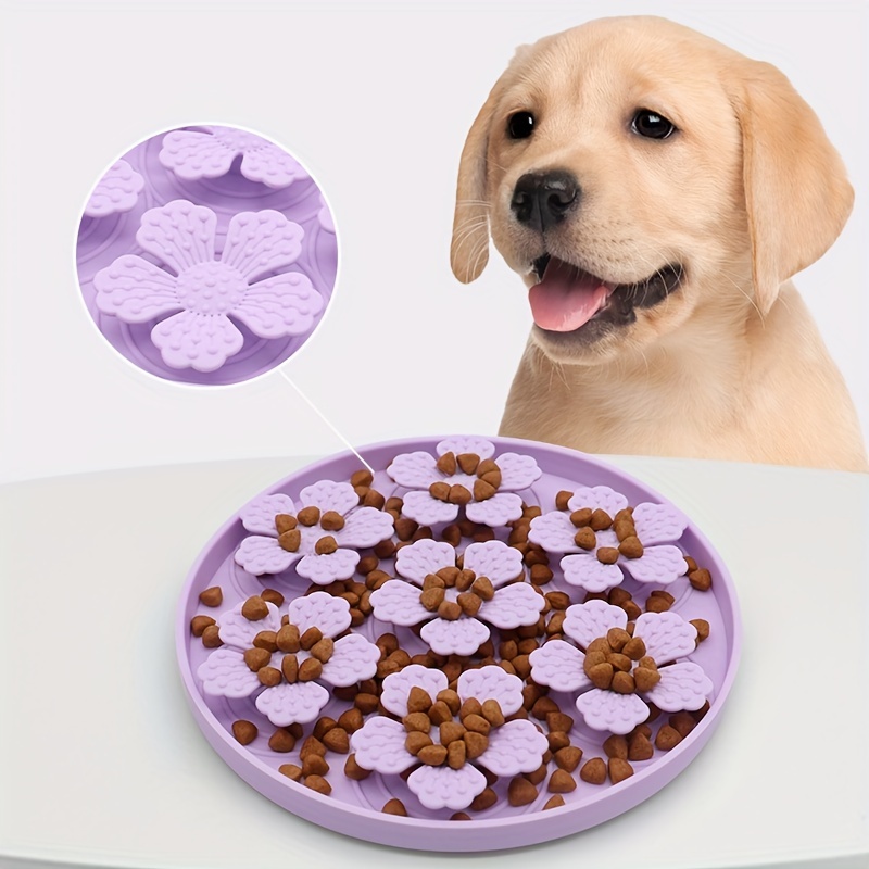 Slow Feeder Dog Bowl - Tapis d'alimentation lente en Silicone pour