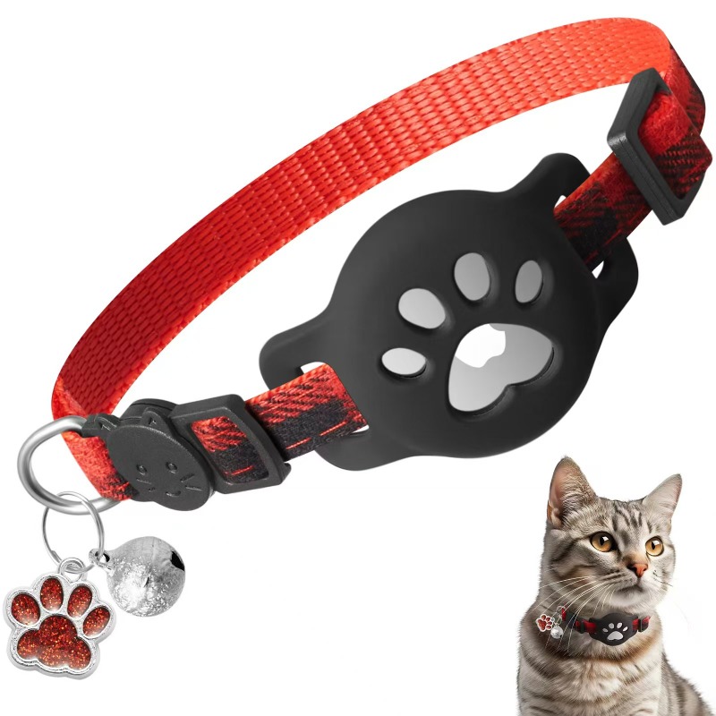 Pet Gps Tracker Collar - Collier pour chat compatible AirTag avec
