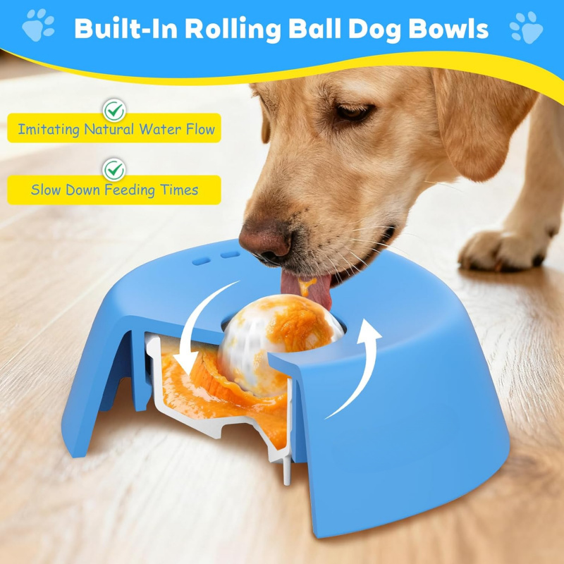 Slow Feeder Dog Bowl - Bols à alimentation lente pour chiens