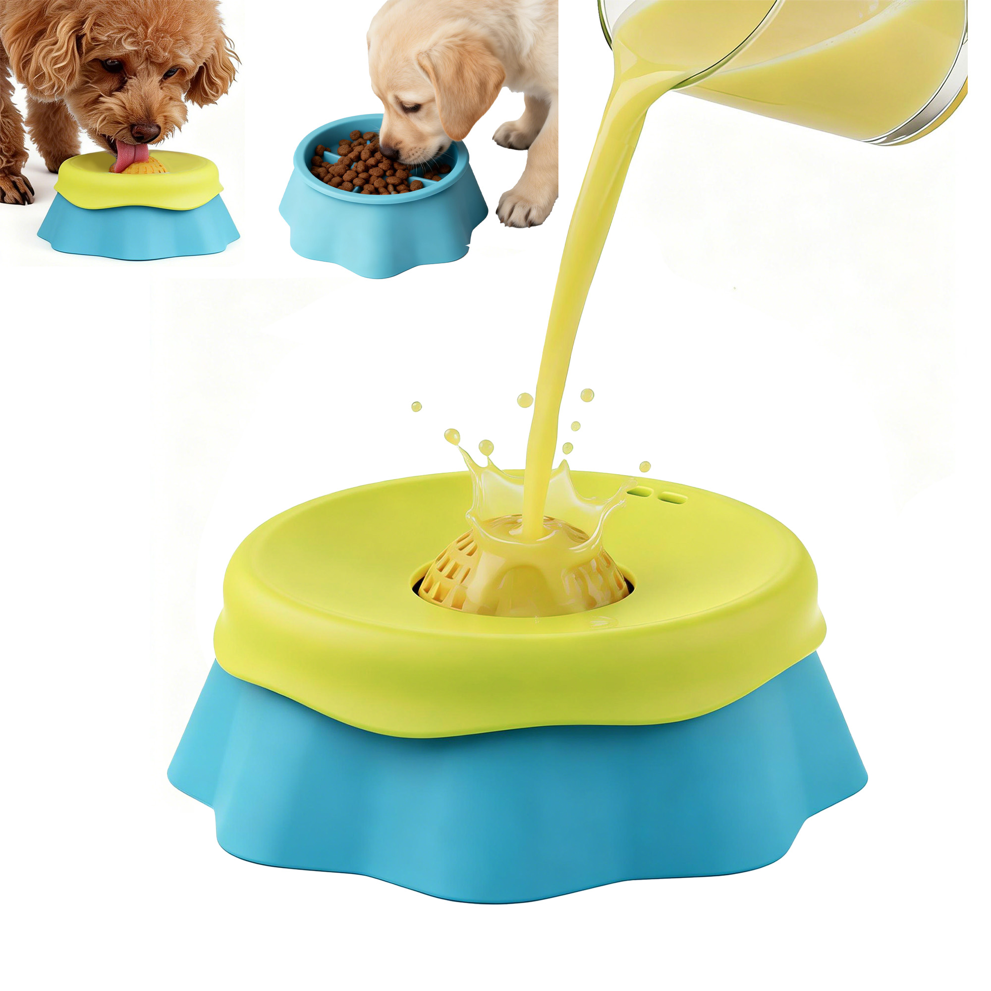Gamelle à lécher interactive p - Slow Feeder Dog Bowl avis et prix